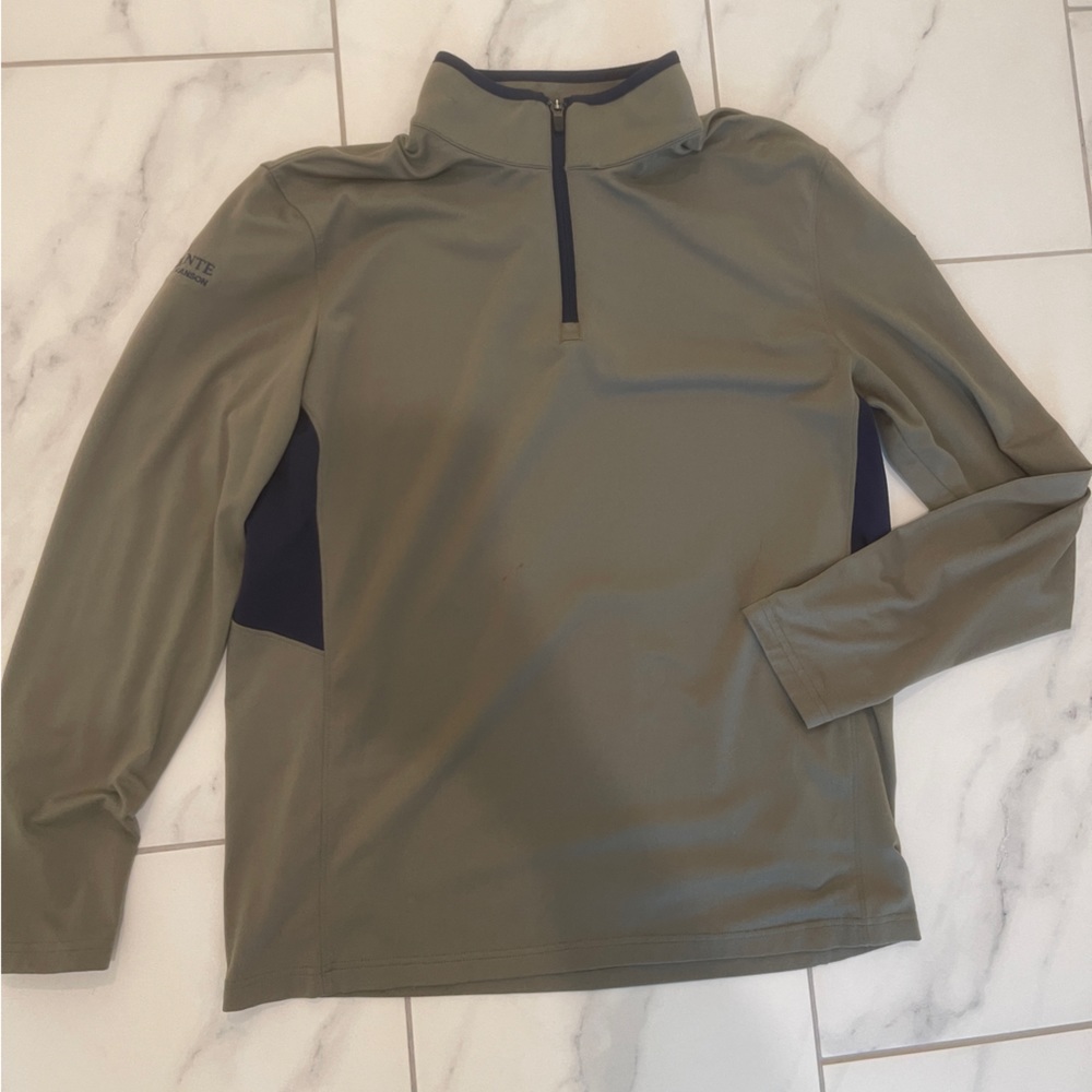 Men’s PUMA medium golf zip up jacket army green